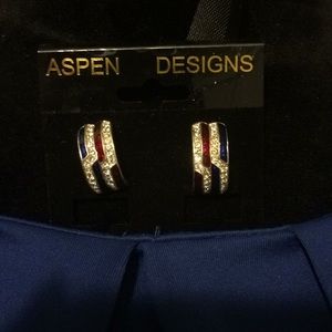 Aspen designs red, white, and blue rhinestone